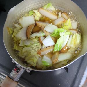 793656の作ってみた!投稿(【懐かしい味がする☆】白菜とさつま揚げのさっと煮)