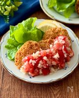 フレッシュトマトソースのチキンカツ
