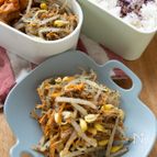 豆もやしと人参の黒ごま和え【お弁当副菜】
