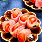 ミニトマトのベーコン巻き