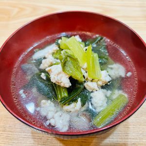 mappyの作ってみた!投稿(【小松菜ときのこの鶏塩スープ】旨みたっぷり♡ほっこり優しい♪)