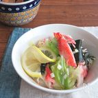レンジで簡単☆キャベツとかにかまのねぎ塩レモンサラダ