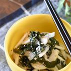 新玉ねぎとわかめのナムル【作り置き】