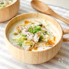【白菜のごま味噌豆乳スープ】濃厚豆乳スープ♪