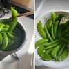 【豆×豆の意外なおいしさ！】スナップえんどうのきな粉和えの工程3