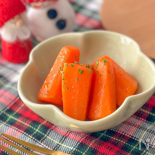 レンジで10分！クリスマスにぴったり✨絶品【人参グラッセ】
