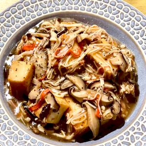 michuの作ってみた!投稿(とろ〜り美味しい♪きのこ厚揚げのとろ煮)