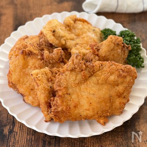 ザクザク食感!【鶏むね肉のフライドチキン】
