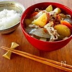 【さつまいも入り豚汁】だしいらずで栄養満点コクうま豚汁♪