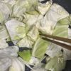 水漬けで作る💛時短♪サバ缶とキャベツの醤油オイルパスタの工程2