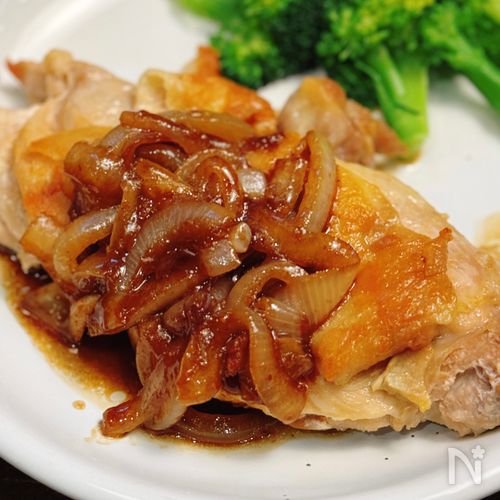 ワインに合う【チキンソテーのわさびガーリックオニオンソース】