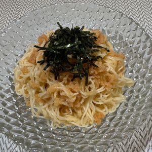 楽ラク手抜キッチン🐶🐾の作ってみた!投稿(明太子そうめん)