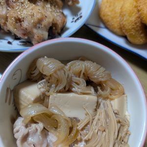 花月雨音🪷の作ってみた!投稿(豚肉で作る！すき焼き風肉豆腐)