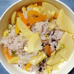 猫の作ってみた!投稿(『具沢山！たけのこの混ぜご飯』煮て混ぜるだけ☆簡単春ごはん♪)