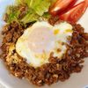 サラの作ってみた!投稿(ワンパン＼ロコモコ風そぼろ丼／)