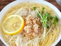 柚子胡椒がピリッと【ツナレモン冷やしそうめん】具はのせるだけ