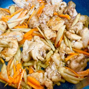 ゆかりの作ってみた!投稿(ワンパン10分！【豚こま肉とごぼうのきんぴら風甘辛炒め】)