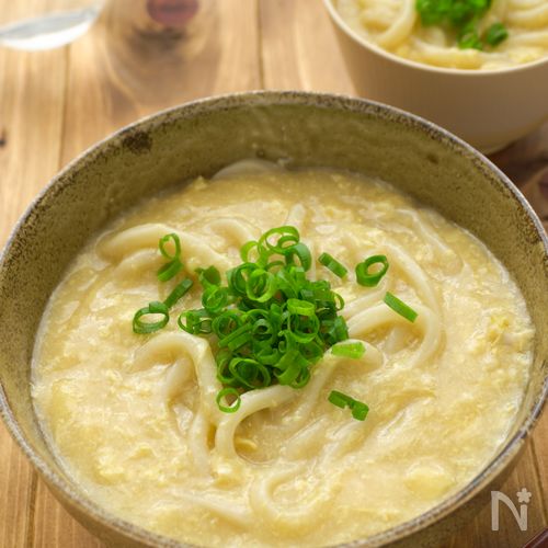 風邪の日はこれ！茶碗蒸し風[ふわふわかき卵うどん］