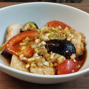 ゆの作ってみた!投稿(【鶏むね肉と彩り野菜の香味だれ】体が喜ぶ♪ポン酢で簡単おかず)