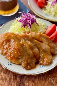 しっとりやわらか♡豚肉の味噌生姜焼き