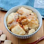 材料2つでご飯が進む！ほっこり豆腐と長ねぎの甘辛とろみ丼