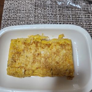 とももの作ってみた!投稿(ビールのおつまみに♡『博多めんたいネギ胡麻の出汁巻き卵』)