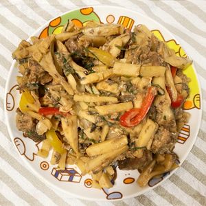 こざかなの作ってみた!投稿(10分！サバ缶と野菜のしそ味噌炒め)