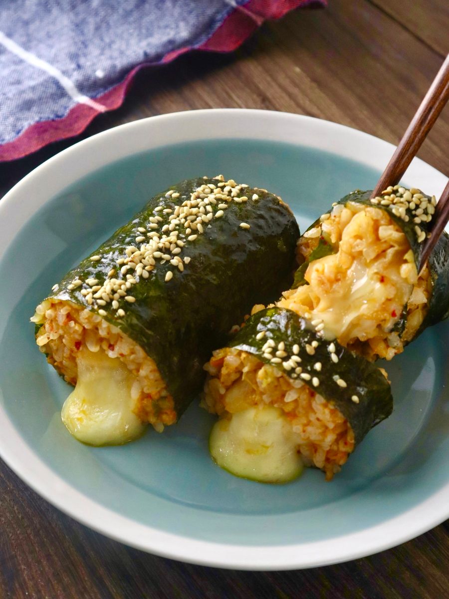おすすめキムパ レシピ _ 韓国キンパの作り方 _ とろーりチーズキンパ 作り方・レシピ – LCPJ