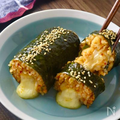火を使わない「絶品キムチーズキンパ」