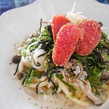 プチっとクリーミー♪炙り明太子の和風クリームパスタ