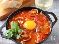 あさり入りスペイン風にんにくのスープ