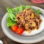 牛肉のガリバタ炒め
