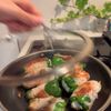 豆腐えのきチーズ詰めピーマン肉巻きの工程4