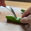 ししとうのハニーマリネの下準備