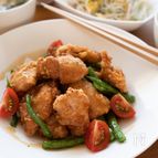 鶏唐とインゲンの甘酢あん【レモンで爽やか！お弁当・おつまみ】