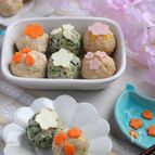 白だし香る♪ふんわりお花見とり団子