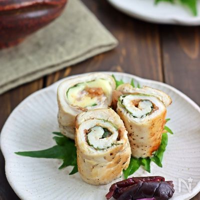 おつまみ、お弁当♪鶏ささみの梅しそチーズ焼き