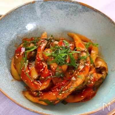 【なすナムル極うまコチュたれ】レンジで簡単！