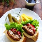 ポケットサンドのハンバーガー