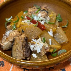 ともとらの作ってみた!投稿(【節約絶品おかず】ぶり大根ならぬ...さば缶大根☆味しみしみ)