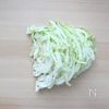 【めんつゆだし解凍】冷凍千切りキャベツのサラダの工程1