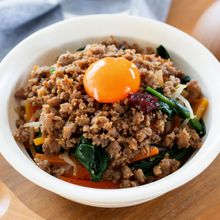 『お手軽☆ビビンバ丼』作り置き活用♪ナムルは味付け簡単♡