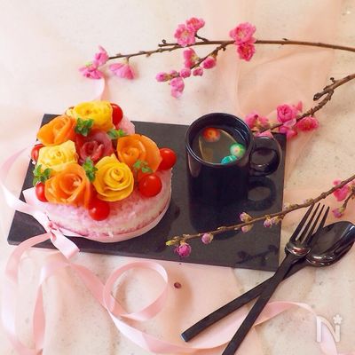 女の子のためのお花🌸寿司
