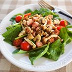 きのことサラダほうれん草のホットサラダ