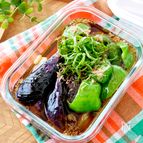 【なすとピーマンのめんつゆ揚げ浸し】我が家の定番おかず！