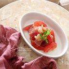 マグロのトマトみょうが和え