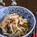 白だしだけで味きまる！エリンギと油揚げのだしきんぴら