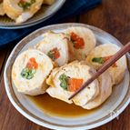 レンジにおまかせ♪鶏むね肉でロールチキン
