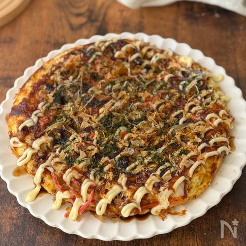 たこ焼き器なし!【フライパンで大判たこ焼き】