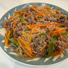 1112812の作ってみた!投稿(【牛肉とピーマンの中華風春雨炒め】ごま油香る♪味染みおかず♪)